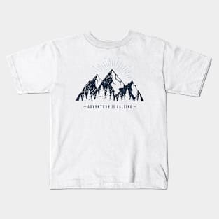 Mountains. Adventure Is Calling Kids T-Shirt